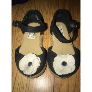 Navy blue toddler girls shoes